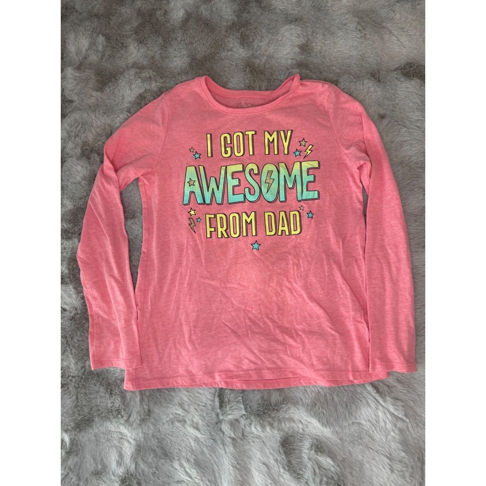 The Childrens Place Girls Graphic Tee Lot 5pc Long Short Sleeve Size L 10/12-731